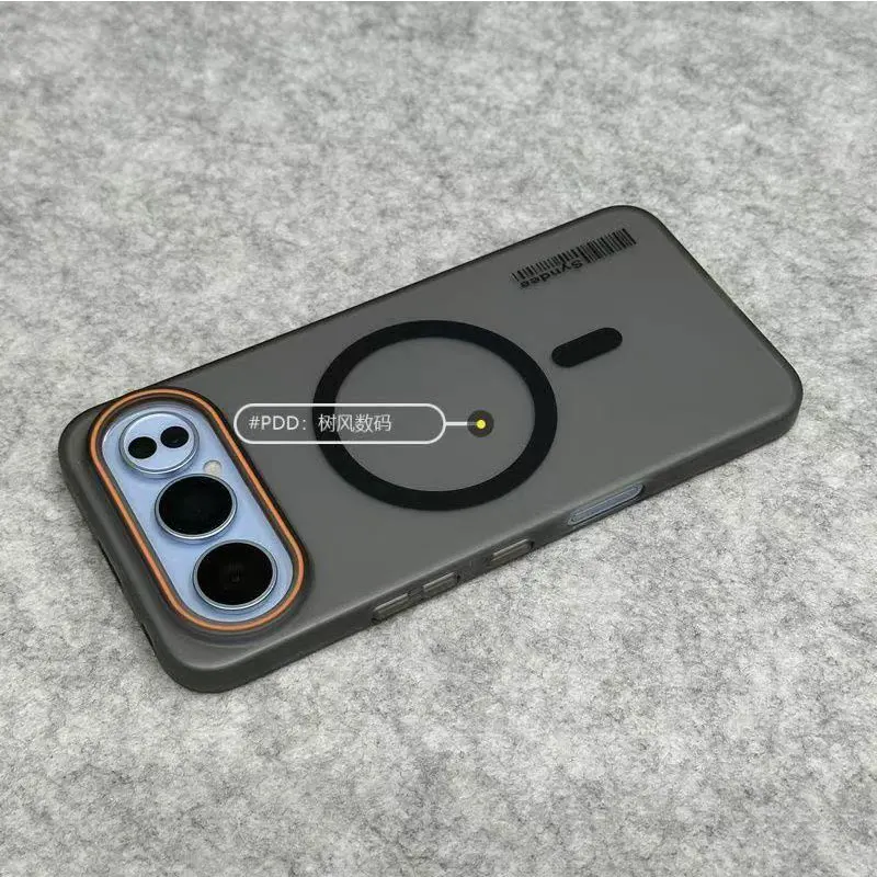 Matte Hard PC Phone Case with Magsafe Wireless Charging and Shockproof Bumper for For Honor 500 Pro