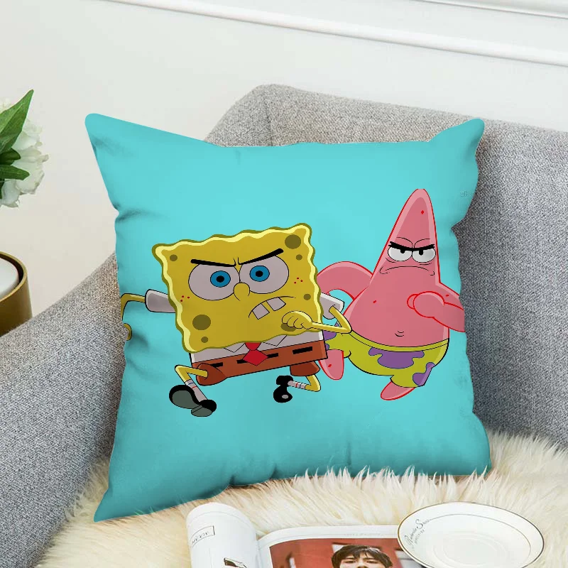 S-Spongebobs Poszewka na poduszkę 40 * 40 Dekoracyjne poszewki na poduszki na sofę Poszewki na poduszki 50x50 Poszewka na poduszkę Fall Decor 40x40