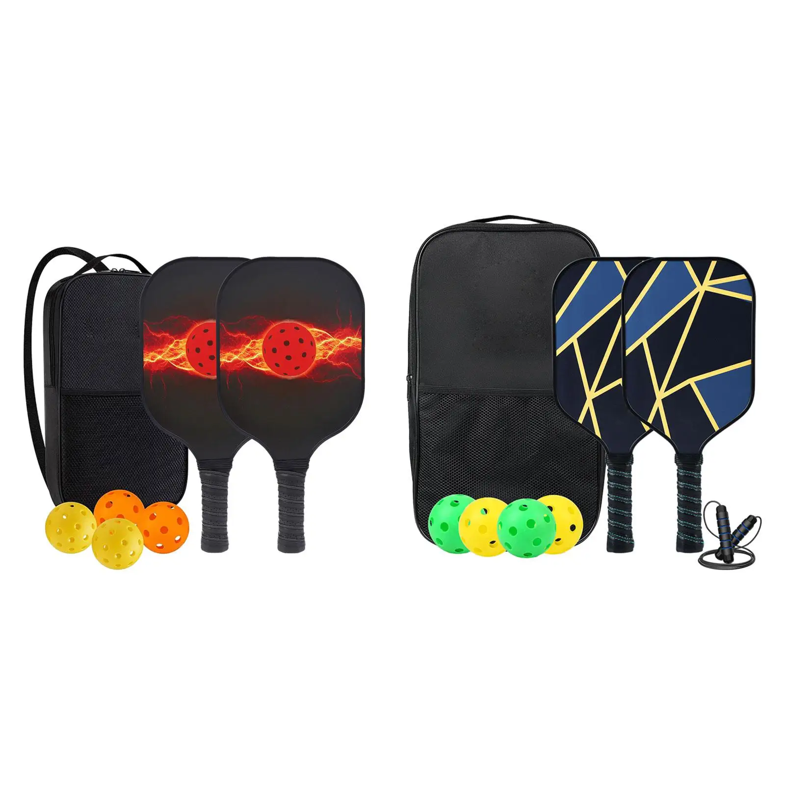 

Ракетки Pickleball с сумкой для переноски, спортивные аксессуары для игр, профессиональный подарок на день рождения, ракетки для тренировок, 4 Мяча
