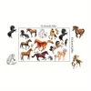 8 Sheets Temporary Horse Tattoos Stickers Birthday Themed Party Supplies Decorated with Tattoo Gifts 4