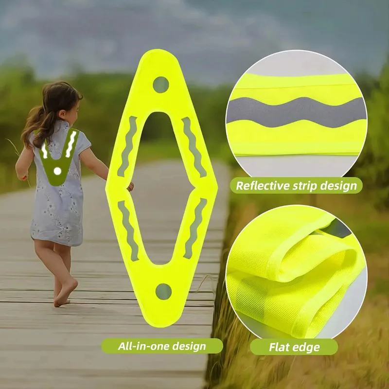 Kids Children Safety Vest High-visibility Yellow Reflective Personal Safety Vest Jacket for Outdoor Sports Cyclying Running reflective safety vest
