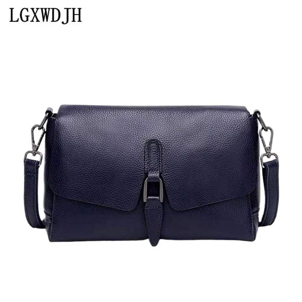 

Covered Double-Heel Shoulder Strap Cow Leather Women's shoulder bag Fashion handbags Mom's armpit bag Simple New Crossbody Bag