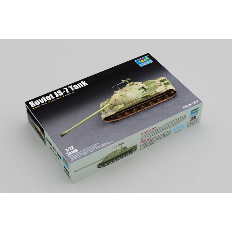 

Trumpeter масштаб 07136, масштаб 1/72, советский тяжелый танк JS-7, детская Военная коллекционная игрушка, хобби, пластиковая сборка, набор строительных моделей