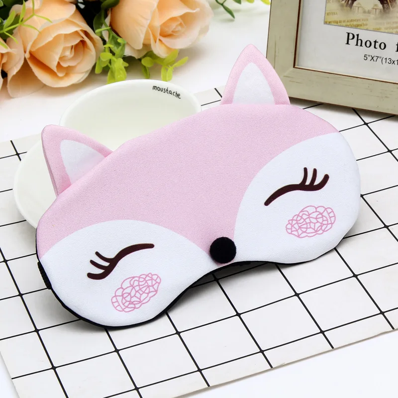 Cute Cartoon Sleeping Mask Sleep Face Eye Mask Blindfold Eyeshade For  Traveling Home Sleep Health Wholesale Logo Customized - AliExpress