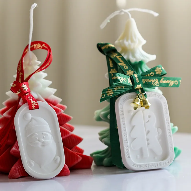 Holiday Scented Gypsum Plaster Silicone Molds for DIY Handmade Christmas Tree Ornaments