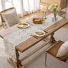Natural Linen Table Runner with Tassels Dining Decor Wedding Birthday Christmas Decoration for Home tablecloth 2