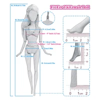Ensemble de vêtements décontractés officiels NK pour poupée de 11,5 pouces, tenue de princesse avec manteau en peluche bleu, robe 1/6, costume de mode 1/6, cadeau JJ 2