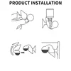 ZRDR Aquarium CO2 Indicator Solution Fish Tank Liquid Test PH Long-term Monitor CO2 Bubble Counter For Plant ADA quality 6