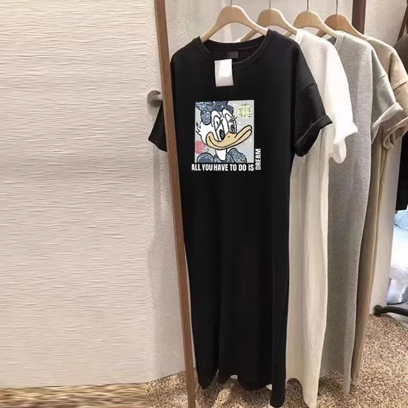 Pure Cotton Black [ALL-YOU Donald Duck White pattern]]