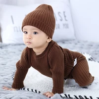 Baby Kleidung Set Jungen Mädchen Pullover Hut Hose Herbst Winter – Bild 3