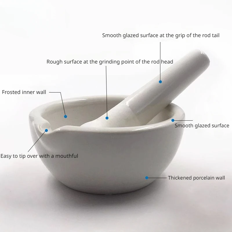 Household Ceramic Mortar and Pestle Set Grinding Bowls for Kitchen Spices Teas Garlic Pepper Grinder Mini Herb Mills Mulit Size nut spice grinder herb grinder herb spice grinder