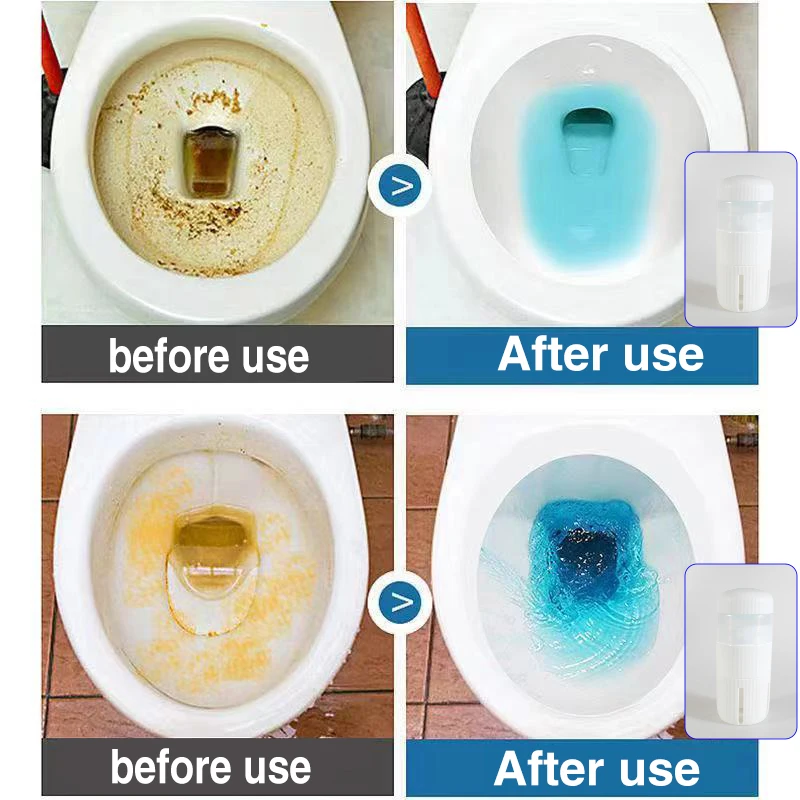 Automatic toilet cleaning artifact blue bubble deodorant descaling spirit light fragrance toilet odor cleaner 3