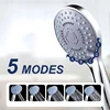 5 Modes Shower Head with Hose Bracket High Pressure Handheld Bath Sprayer Nozzle Rainfall Shower Head Bathroom Accessories 1