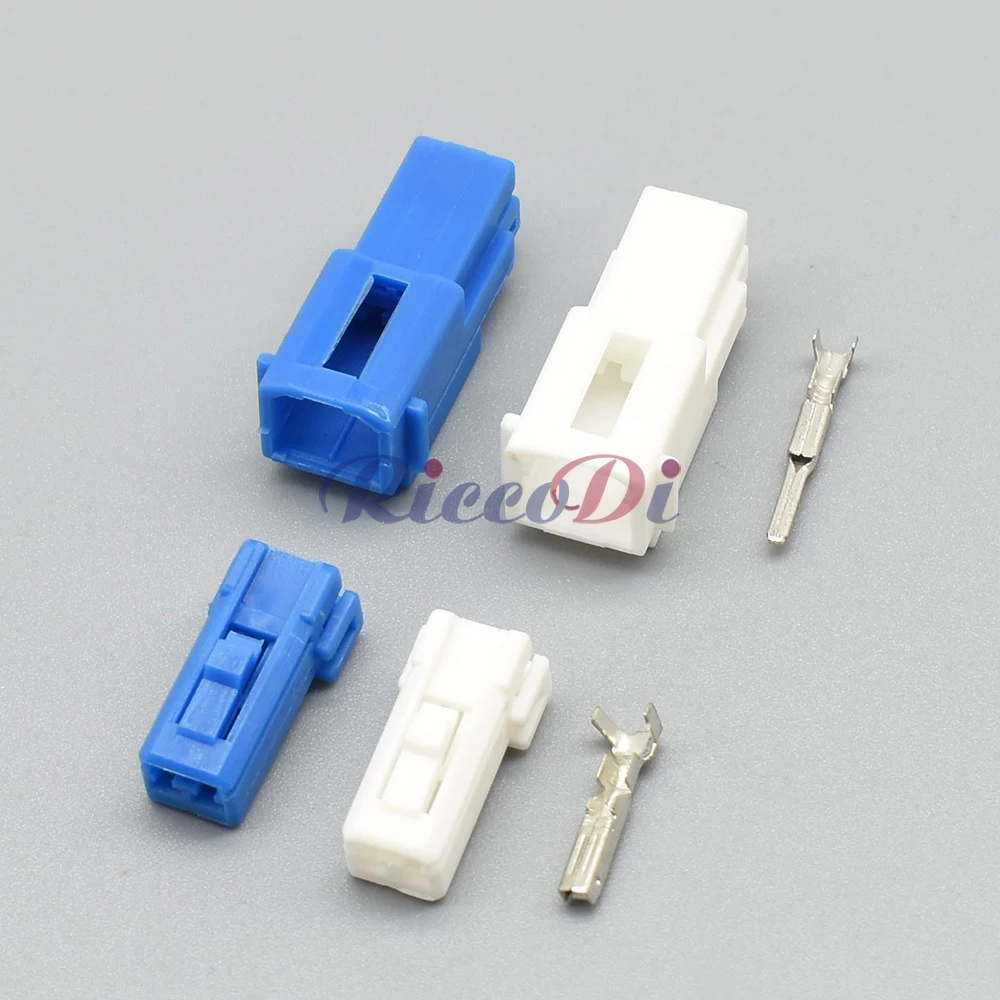 5 Set White Blue 2 Pin Audio Tweeter Plug Auto Automotive