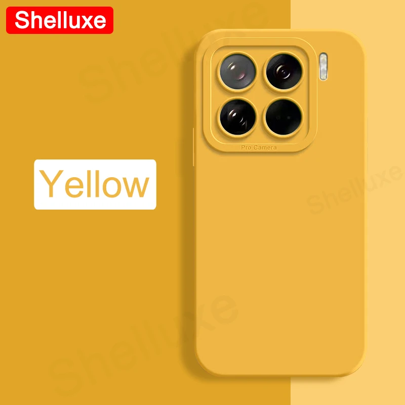Premium Shelluxe Square Liquid Silicone Shockproof Phone Case - Soft Cover