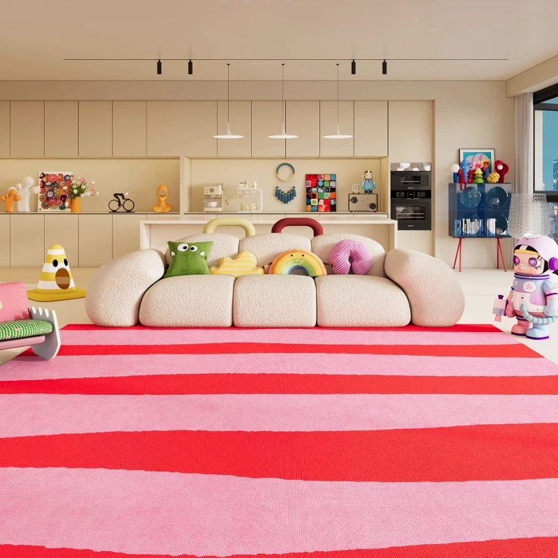 Modern Living Room Carpet Artistic Abstract Cartoon Design Creative Bedroom Rugs Home Decoration Sofa Coffee Table Mats 러그 Tapis