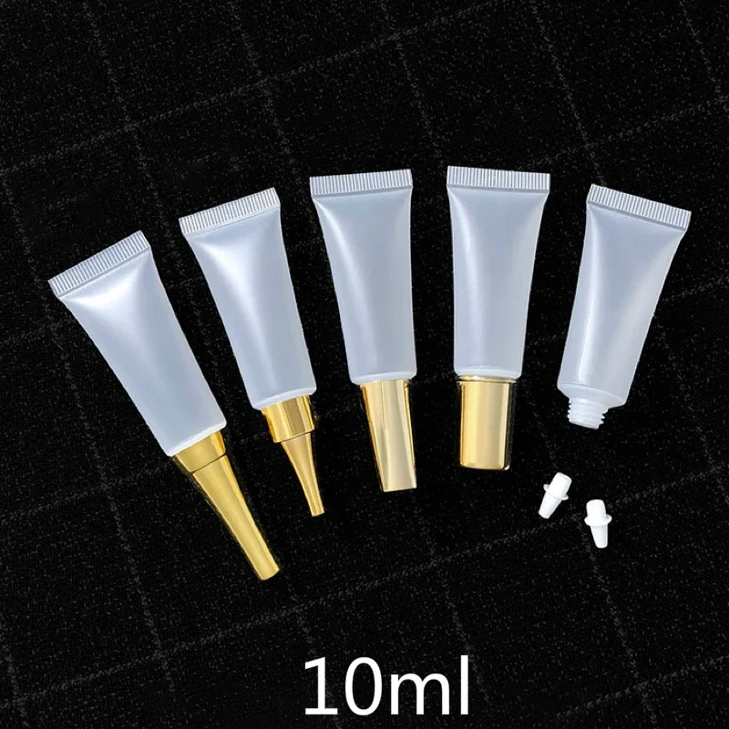 

10pcs 10ml Empty Matte Clear Squeeze Bottle Cosmetic Eye Cream Refillable Container 10g Foundation Essence Lotion Soft Tube