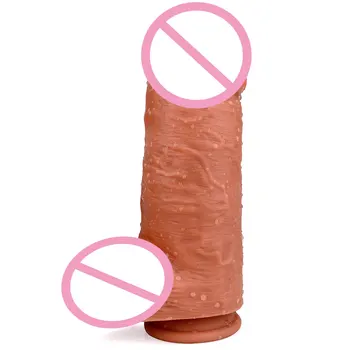 Super Huge Flesh Dildos Strapon Thick Giant Realistic Dildo Anal Butt with Suction Cup Big Soft Silicone Penis Sex Toy For Women 6