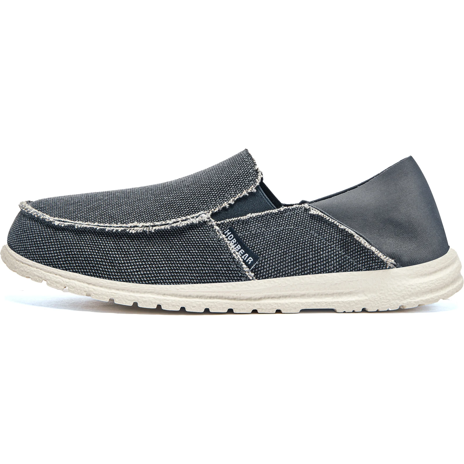 HOBIBEAR Slip On Loafer for Men Zero Drop Canvas Loafer lightweight Flat Boat Shoes 3