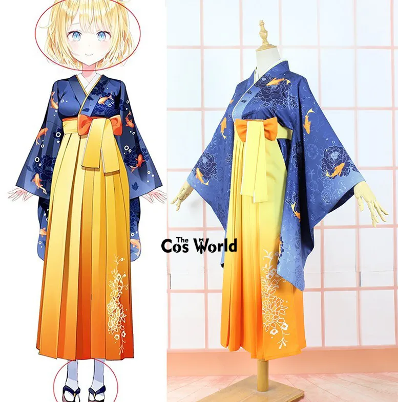 VTuber Hololive EN Watson Amelia Kimono Outfits Anime Cosplay Costumes anpassen 3