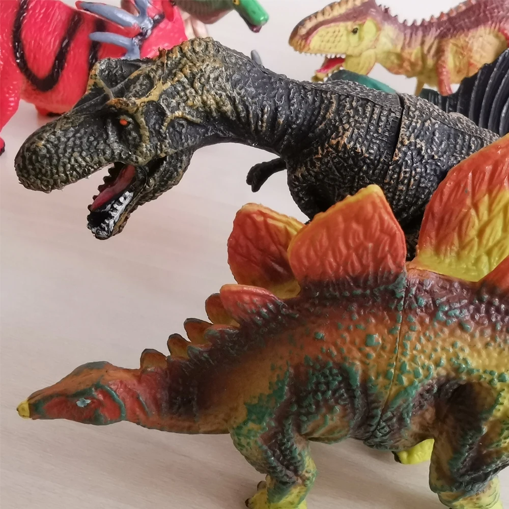 Realistic Dinosaurs Action Figures for Kids Plastic Dinosaur Toys for Kids Boys Create a Dino World for Party Favors 9 Pcs 3