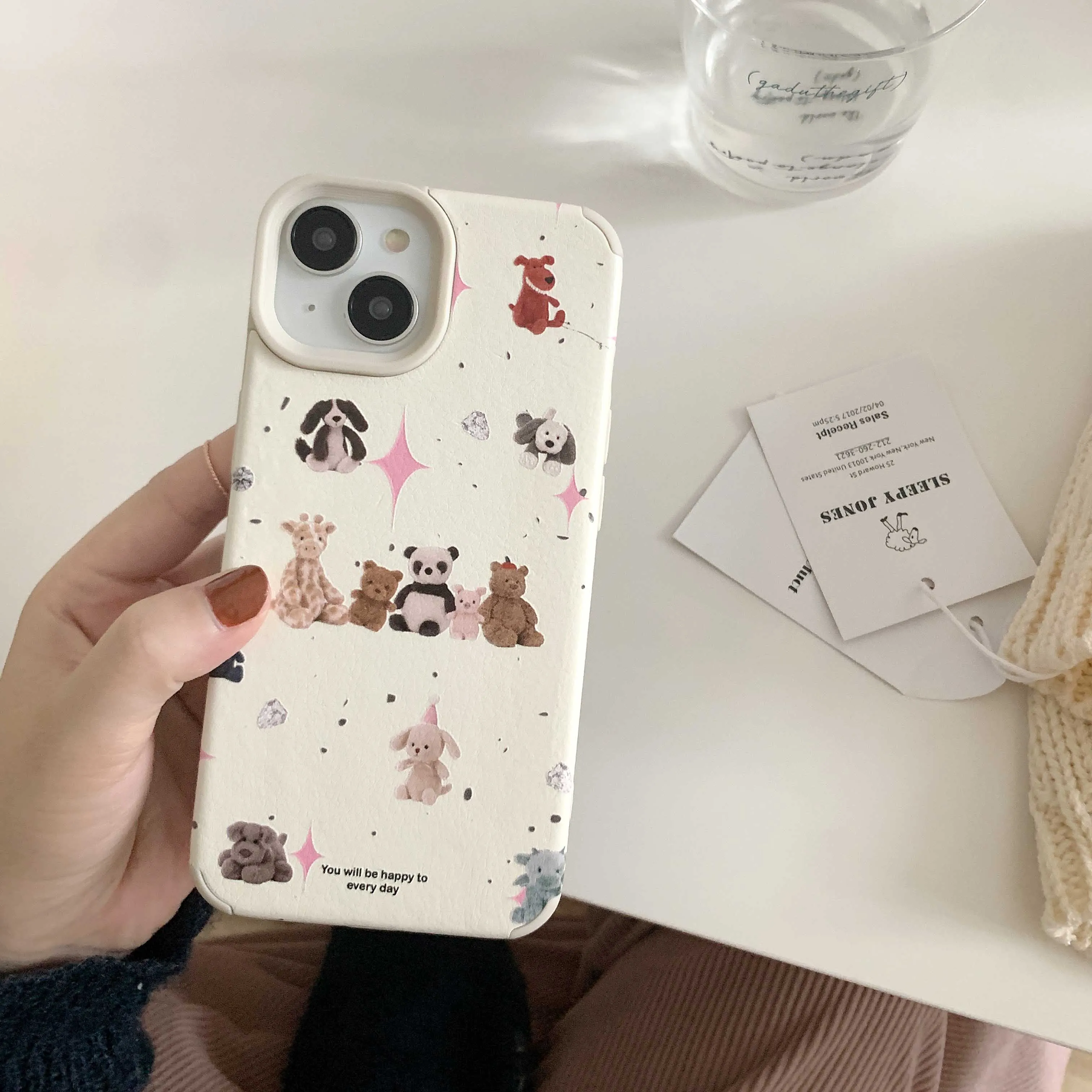 Cartoon Dog Bear iPhone Case