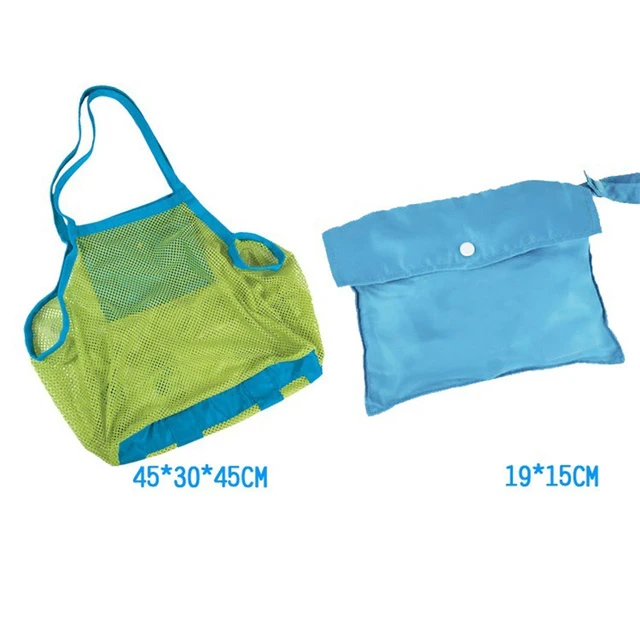 Portable Baby Sea Storage Mesh Bags for Children Kids Beach Sand Toys Net Bag Water Fun Sports Bathroom Clothes Towels Backpacks 3