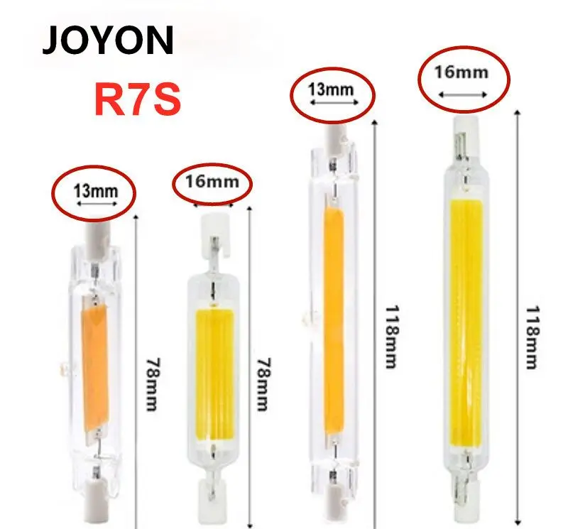 Dimmerabile ABS LED R7S COB Tube Light 15W/50W 78/118mm lampadina di  inondazione in vetroceramica