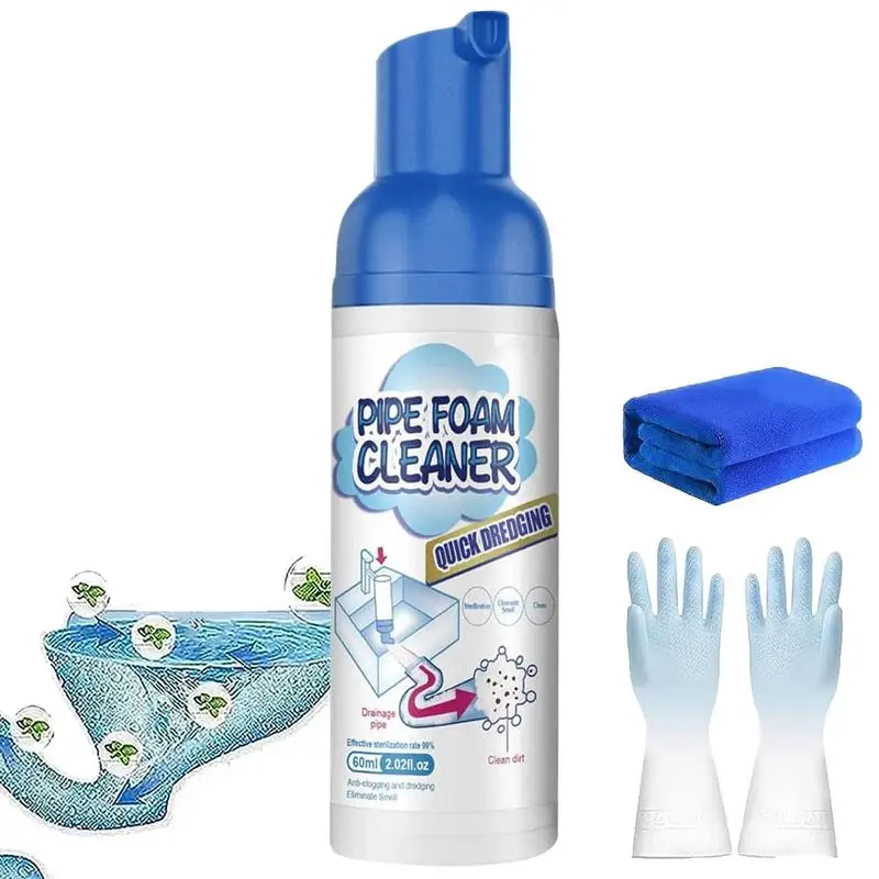 

Powerful Sink Drain Cleaner High Efficiency Clog Remover Foam Pipeline Dredging Agent Cleaning Tool For Kitchen Pipeline