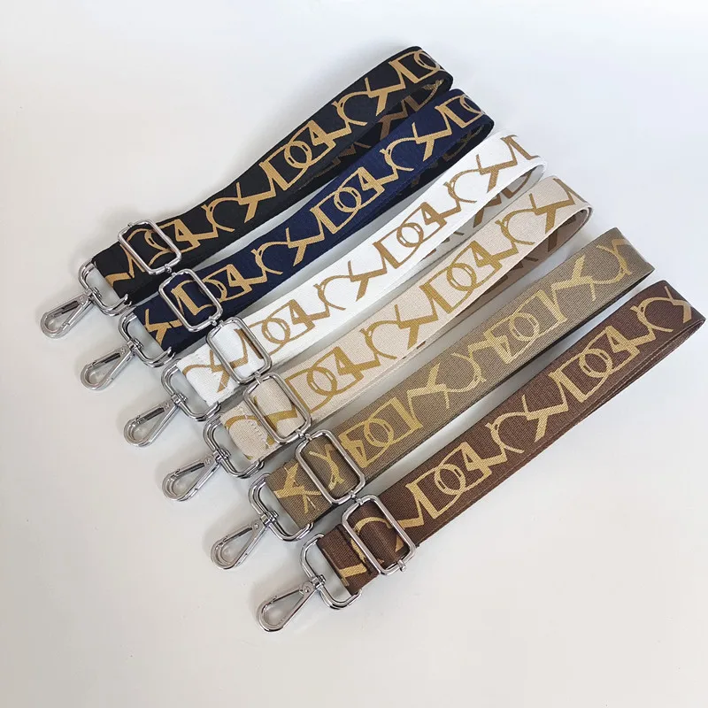 Bag Straps Lady Fashion Shoulder Bag Strap Adjustable Wide Belts for Luxury Replacement Handbag Crossbody O Bag Gold Silver Buckle