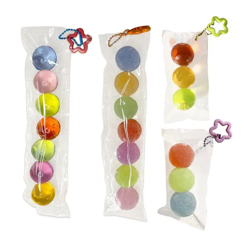

Сахарный шарик, игрушки для снятия стресса для детей, Миниатюрная игрушка для снятия стресса и сенсорного стресса, мешок для гусиного стресса, сжимаемая игрушка радуга