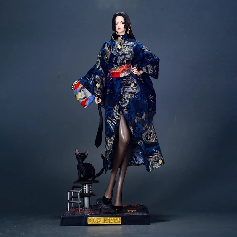 46Cm Figura Di Un Pezzo Boa Hancock Figura Con Statua Anime Boa Hankokku Action Figurine Gk Pvc Statue Collection Model Toys Gift