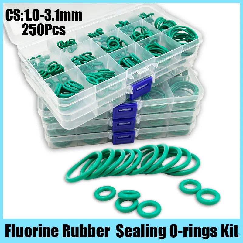 Flúor Borracha O-ring Seal Fkm o Ring Fluoro-oxigênio O-ring Anel de Junta Resistente à Corrosão Calor Wearable cs 13.1 mm