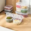 Portable Refrigerator Storage Box Plastic Sealed Rectangular Food Containers with Lid Safe Fresh-Keeping Box Condiment Boxes 2