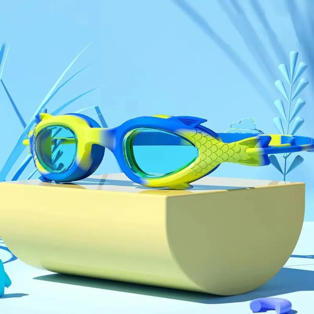 High-Definition Waterproof Swimming Goggles with Anti-Fog Silicone Swim Cap Set