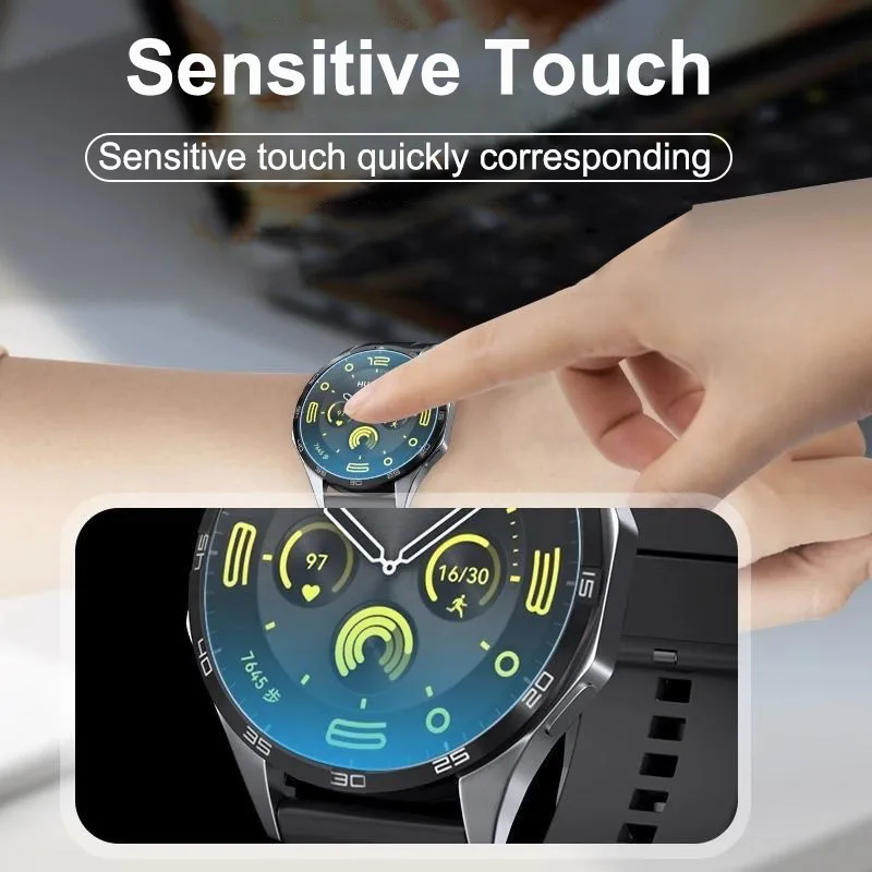 Premium Tempered Glass Screen Protector for Huawei Watch GT4 - Full Coverage, Easy Install