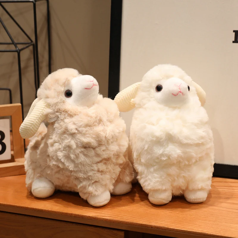 New Cartoon Goat Plush Toys Kawaii Animals Soft Stuffed Dolls Girls Boys Sleeping Companion Plushie Toys Christmas Gift