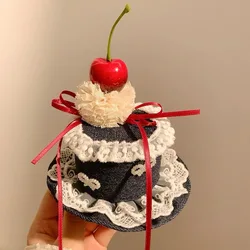 Elegant Cherry Cake Lace Headband for Women - Birthday Photo Hair Accessory (Hairpin C)