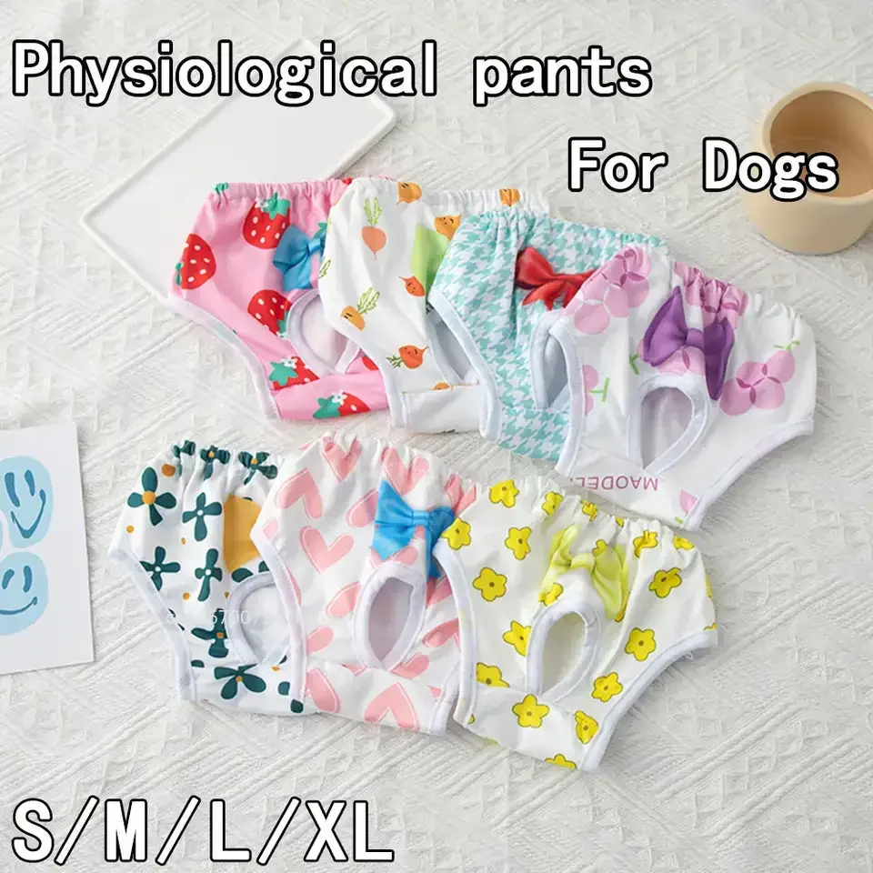 Pet Physiological Pants Princess Pet Panties Dog Menstrual Pants Physiological Dog Diaper Female Clothes Chihuahua