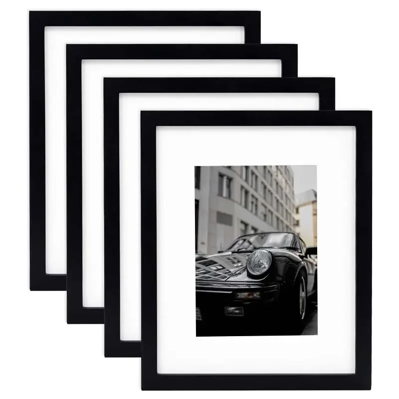 A4 & A3 Poster Frame for 6x8 Pictures Black Wood Picture Frames