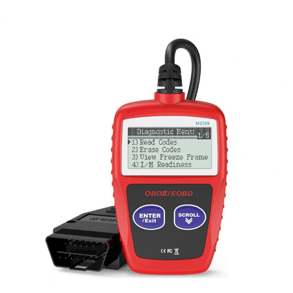 MS309 Car Diagnostic Scanner Digital Display Sensitive Autolink Diagnose Faults Tool OBD2 Fault Code Reader Car Accessories