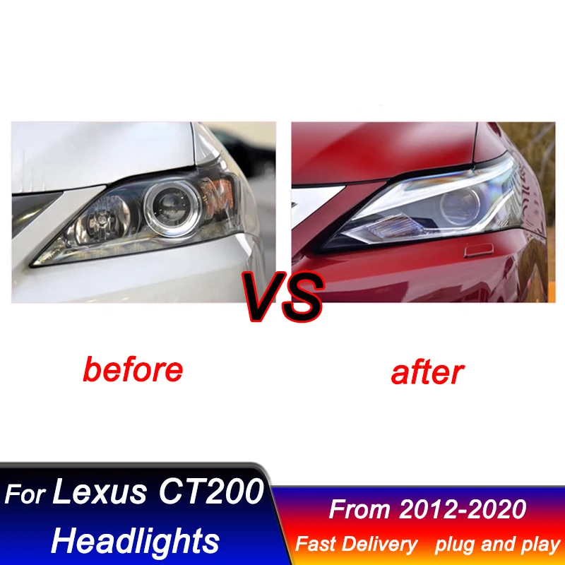Car Led Headlights For LEXUS CT200 2012-2020 Upgraded new style