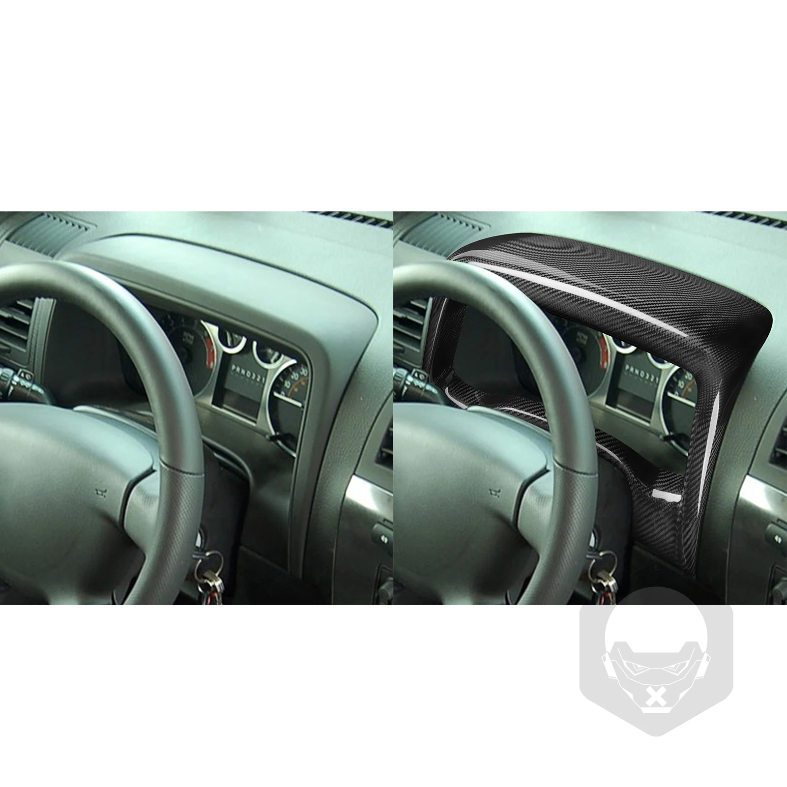 For Hummer H3 2007 2008 2009 2010 Dashboard Speedometer Panel Cover Real Carbon Fiber Hardware Refit Car Interior Accessories
