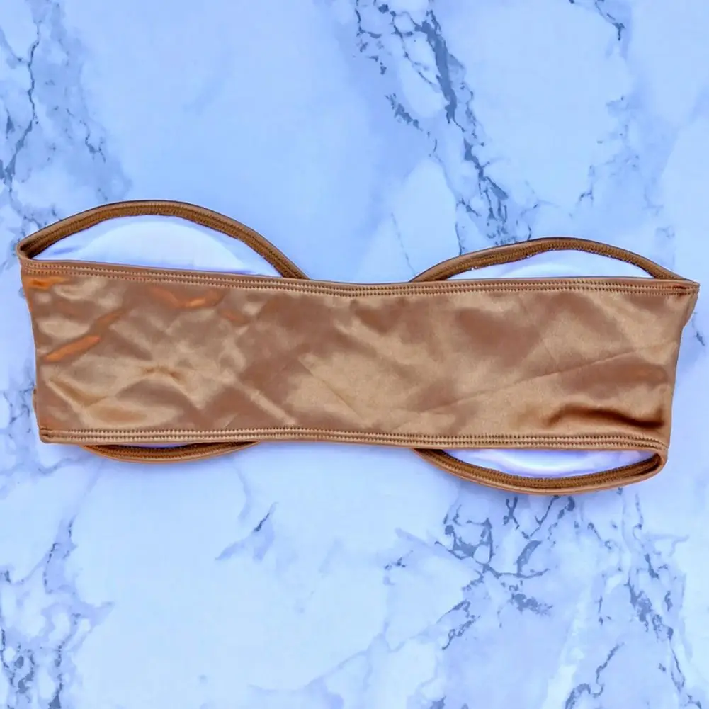 

Summer Beach Bikini Set Stylish Off-shoulder Bikini Set for Women Satin Elastic Swimwear with Quick Dry Technology for Hot