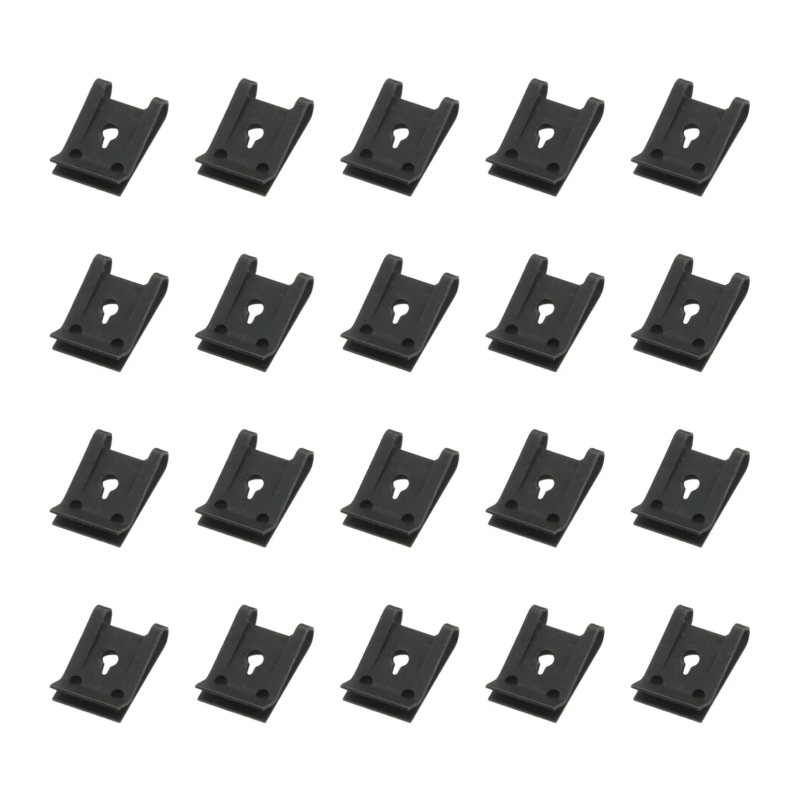 

20Pcs M3 Car Fastener Clip Automobile Engine Fender Bumper Guard U Type Screw Base Clips Nut Mounting Fastener Clamp