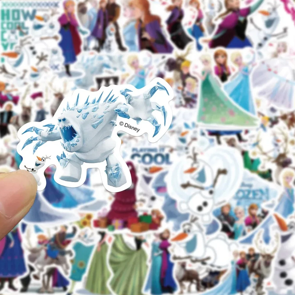 10/30/50pcs Kawaii Disney Frozen Anime Stickers Cute Anna Elsa Cartoon Sticker Phone Notebook Luggage Graffiti Decals Girls Toy 4