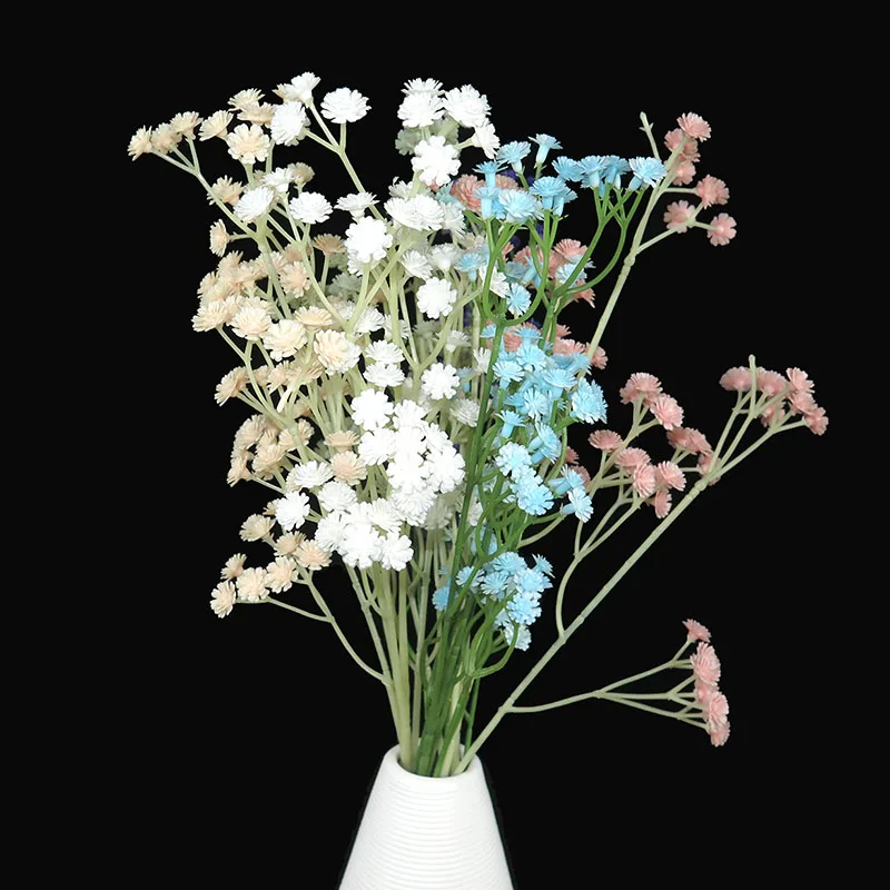 Artificial flowers branch plastic 62cm Gypsophila DIY fake flower bouquet decorative plant for floral home office wedding decor