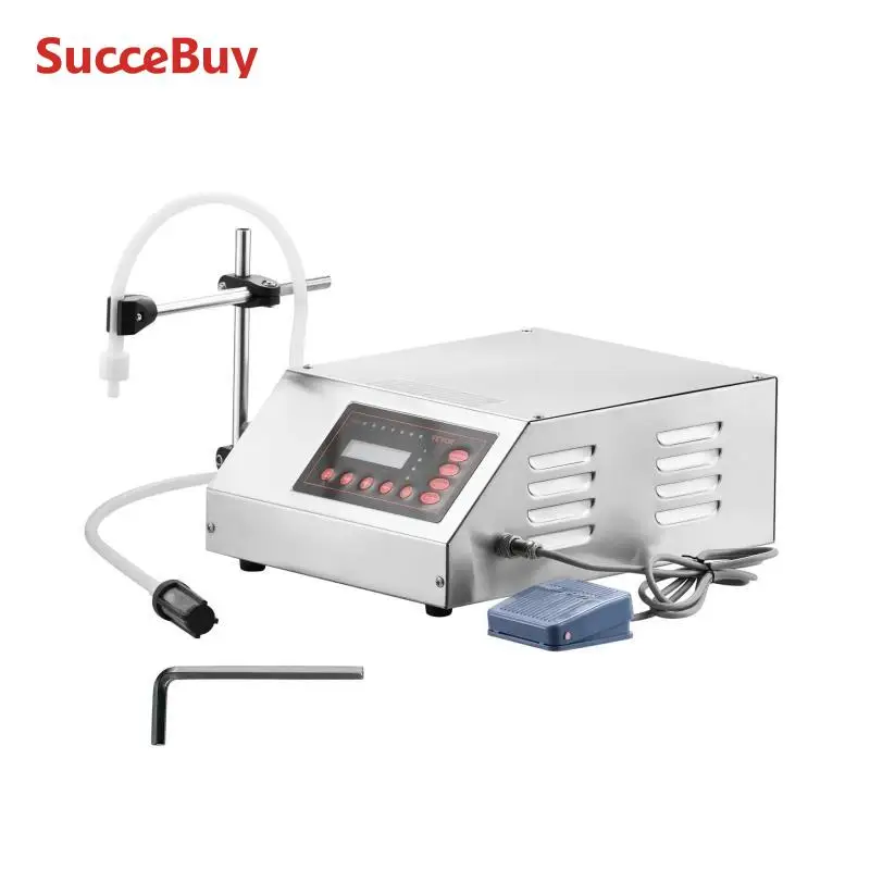 SucceBuy Liquid Filling Machine 5-3500 ml GFK160 Digital Control Water Drink Perfume Cosmetics Juice Milk Small Bottle Filler liquid filling machine
