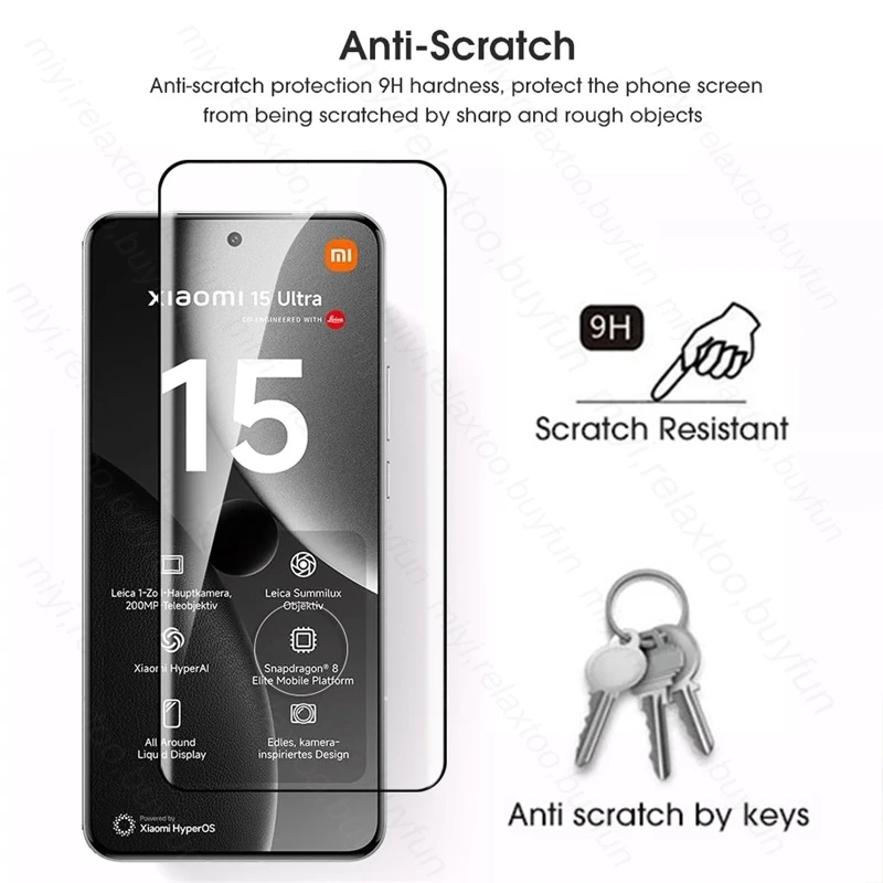 8-in-1 9D Tempered Glass Case with Curved Screen and Camera Protection