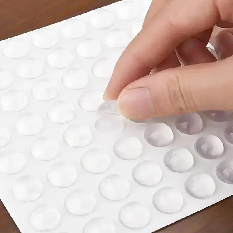 100Pcs/sheet Self Adhesive Door Stopper Clear Rubber Cushion Protective Pads Soft Anti Slip Shock Absorber Pads-Dampe Feet Pads